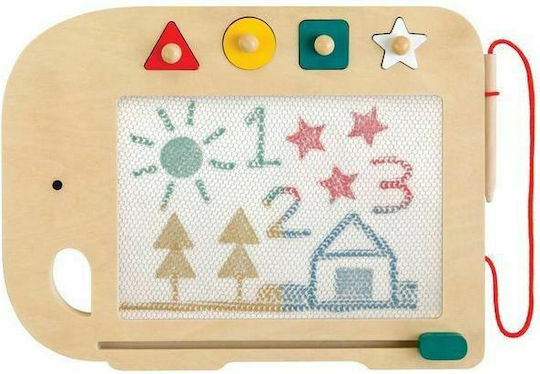 Petit Collage Wooden Elephant Magnetic Magic Drawing Board Tafel Beidseitig