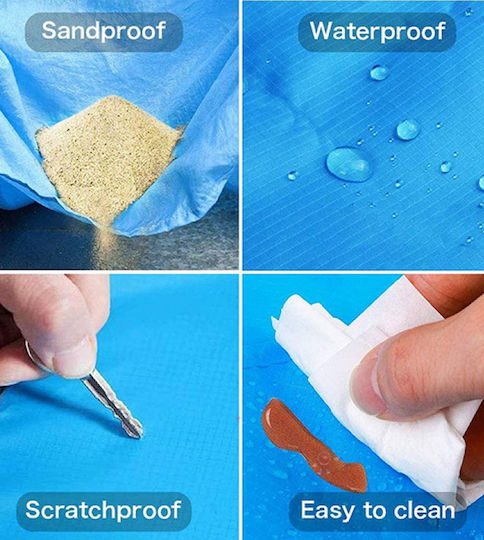 Waterproof Picnic Blanket 210x200cm in Light Blue Colour