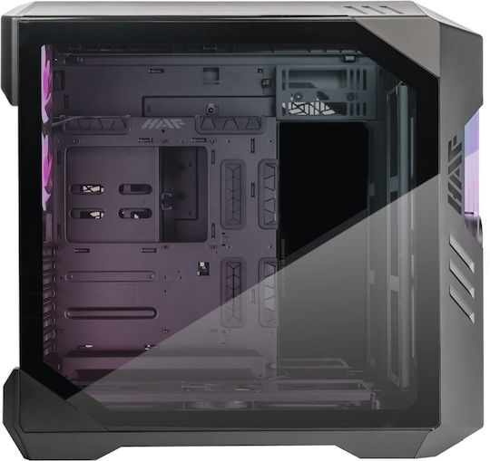 CoolerMaster HAF700 EVO Gaming Full Tower Κουτί Υπολογιστή με Πλαϊνό Παράθυρο και RGB Φωτισμό Titanium Grey