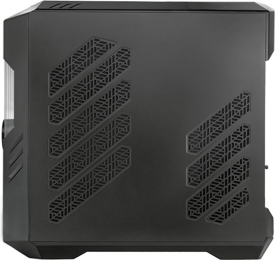CoolerMaster HAF700 EVO Gaming Full Tower Κουτί Υπολογιστή με Πλαϊνό Παράθυρο και RGB Φωτισμό Titanium Grey