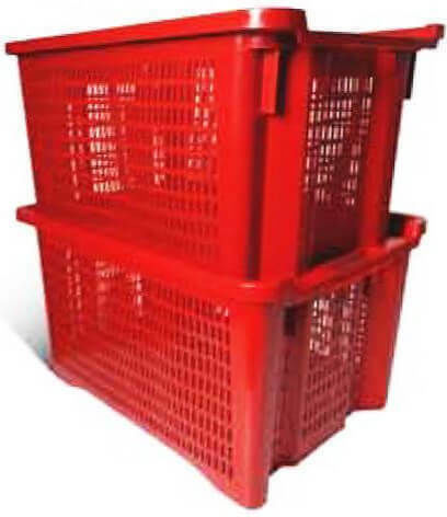 Stabplast Plastic Nesting Stackable Italy Commercial Food Crate/Food Basin 40lt 56x35x31cm