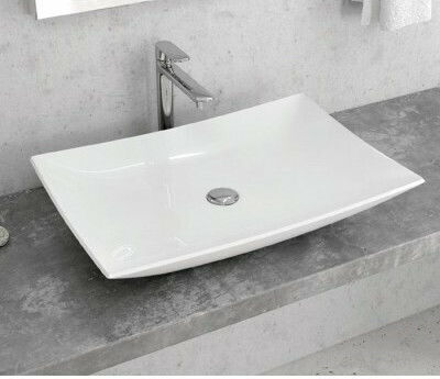 Karag LT 1018 Επικαθήμενος Νιπτήρας Πορσελάνης 60x39x10cm Λευκός