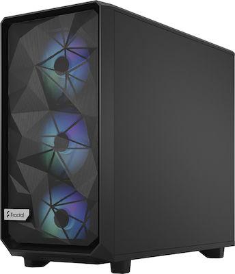 Fractal Design Meshify 2 Lite Midi Tower Computer Case with Window Panel RGB Black TG Light Tint