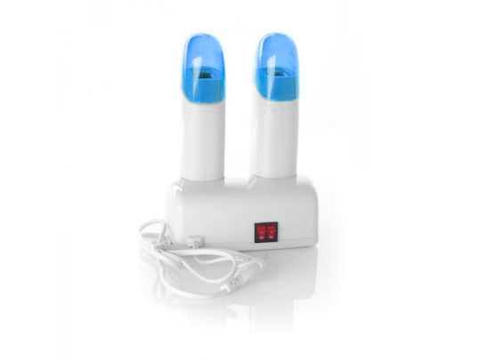 Activeshop Încălzitor de ceară dublu pentru role de ceară 100ml cu Suport Blue 40W