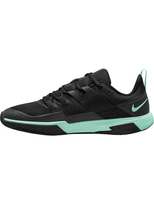 Nike Vapor Lite Men's Tennis Shoes for Clay Courts Black / Mint Foam / Dark Smoke Grey / White
