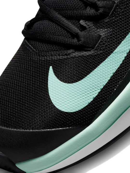 Nike Vapor Lite Men's Tennis Shoes for Clay Courts Black / Mint Foam / Dark Smoke Grey / White