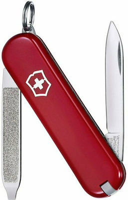 Victorinox Escort Taschenmesser Rot mit Klinge aus Rostfreier Stahl