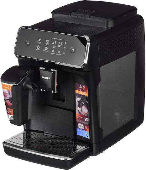 Philips Series 2200 Automatische Espressomaschine 1500W Druck 15bar für Cappuccino mit Mahlwerk Schwarz