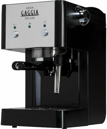 Gaggia Gran Deluxe Μηχανή Espresso 950W Πίεσης 15bar Μαύρη
