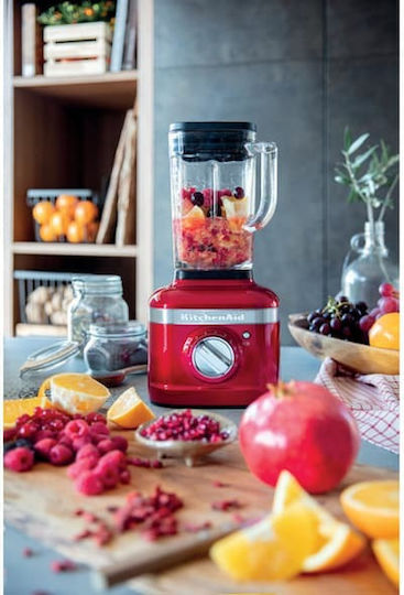 Kitchenaid K400 Artisan Μπλέντερ με Γυάλινη Κανάτα 1.4 lt 1200W Candy Apple