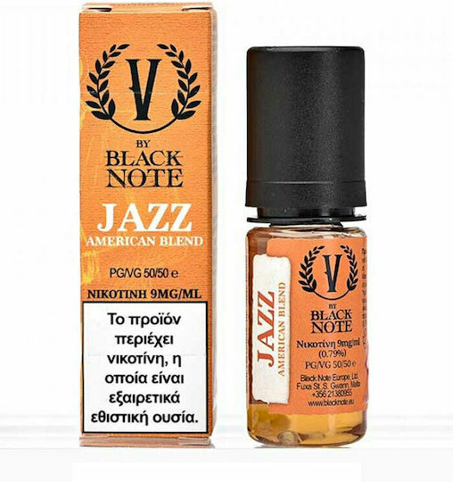 Black Note Έτοιμο Υγρό Αναπλήρωσης Jazz με Καπνική Γεύση 18mg 10ml
