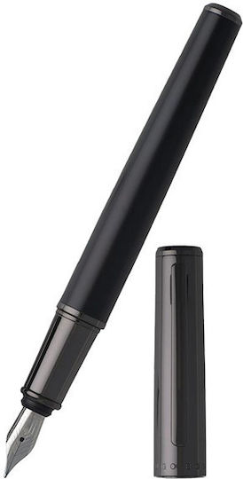 Cerruti Fountain Pen Fetter Gun Писалка за Писане Черен