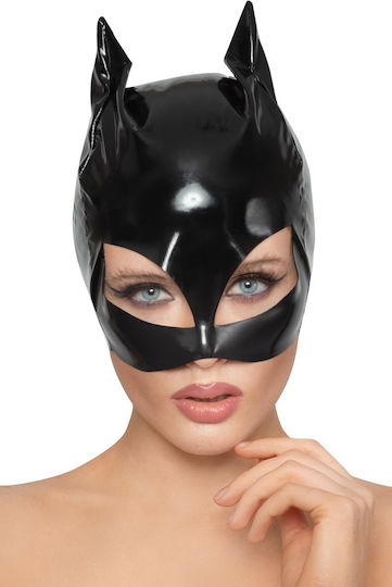Black Level BDSM Μάσκα Head Vinyl Cat Mask σε Μαύρο Χρώμα
