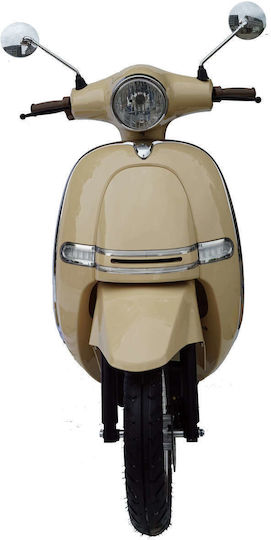 E-Fun Pusa Scooter Electric Putere 5000W cu Viteză Maximă 90km/h Autonomie 100km Bej Culoare