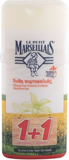 Le Petit Marseillais Gel de baie cremos Άνθη Πορτοκαλιάς (2x650ml) 1300ml