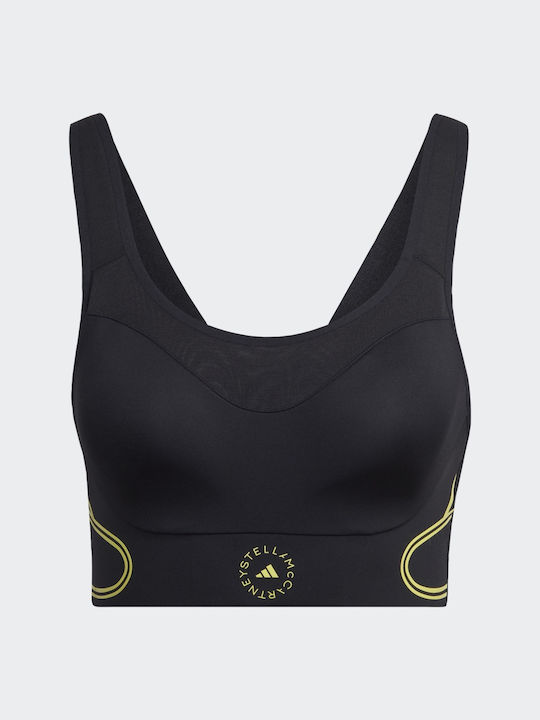 By Stella McCartney TruePace Женско Спортно Сутиен Черен с Подплата