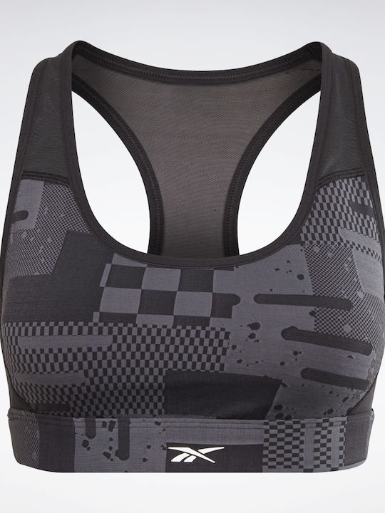 Lux Racer Women's Sports Bra with Removable Padding Black
