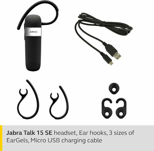 Jabra Talk 15 SE Earbud Bluetooth Handsfree Cască Negru | Skroutz