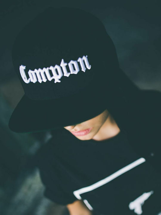 Compton Γυναικείο Jockey με Ίσιο Γείσο Μαύρο
