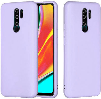 Sonique Liquid Umschlag Rückseite Silikon Lila (Redmi 9)