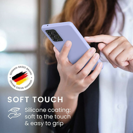 KWmobile Soft Flexible Rubber Back Cover Σιλικόνης Lavender (Galaxy A53)