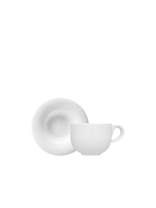 Ionia Plus Cană Maro Din porțelan Alb 100ml