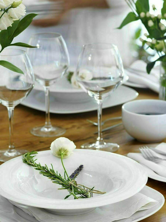 Ιωνία Plus Porcelain Dinnerware Set White 20pcs