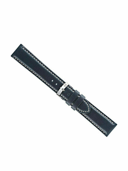 Morellato Rodius Δερμάτινο Λουράκι Μπλε 22mm