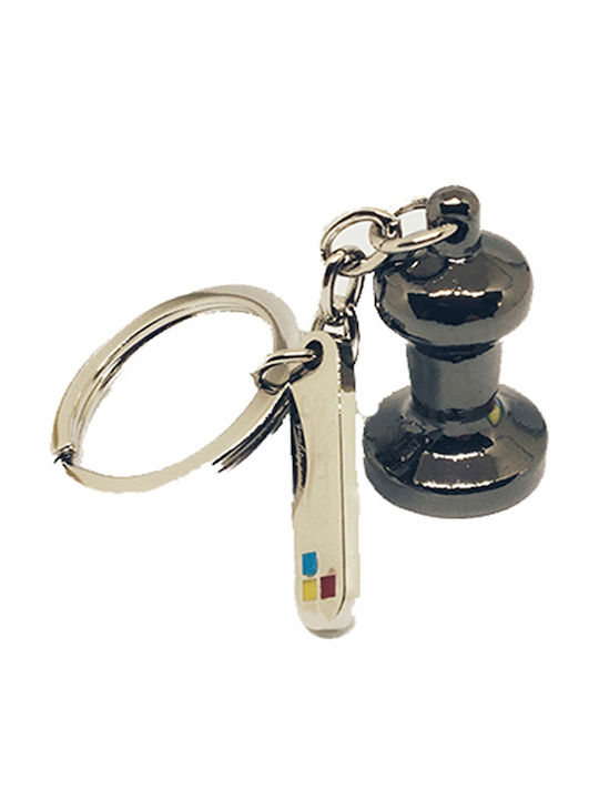 Belogia Metallic Black Keychain