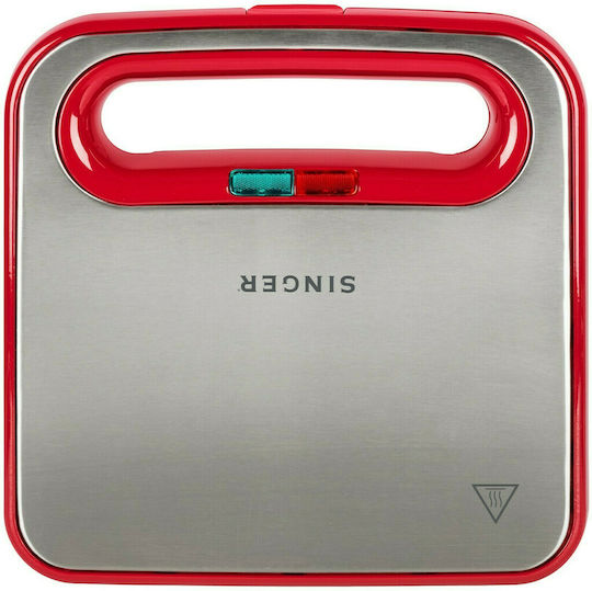 Singer Sandwich Maker for for 2 Sandwiches Sandwiches 750W Red
