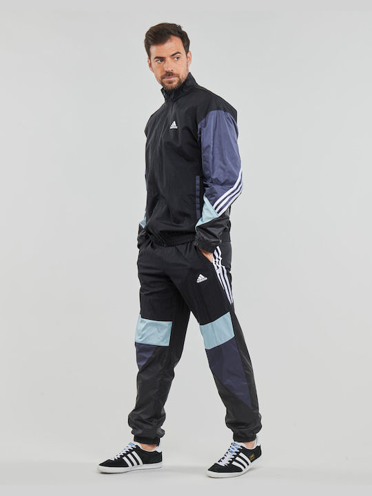 Adidas Mtracksuit Wov Σετ Φόρμας με Λάστιχο Μαύρο