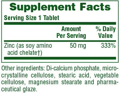 Nature's Plus Zinc 50mg 90 tabs