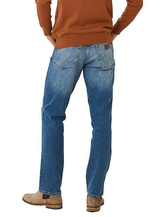 Wrangler Texas Herren Jeanshose in Slim Fit Blue Chill