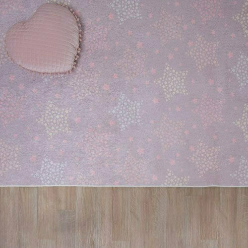 Palamaiki Grundi Παιδικό Χαλί Αστέρια Ροζ 120x180cm
