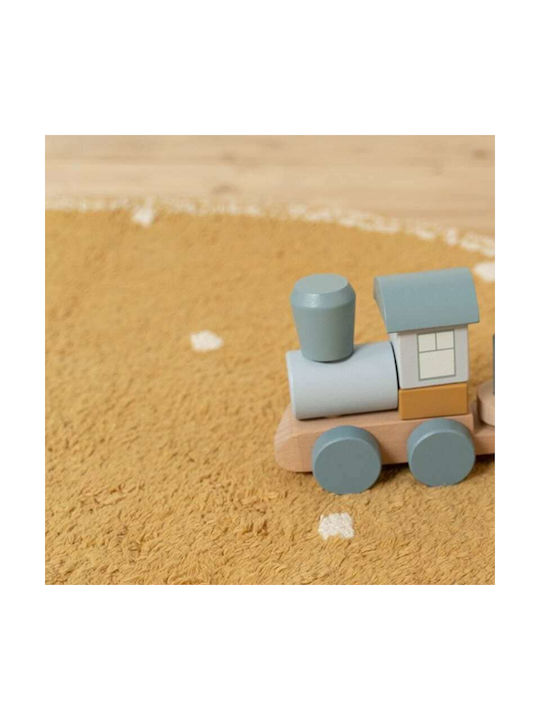 Little Dutch Dot Kinder Teppich Pure Ochre Rund mit Durchmesser 110cm