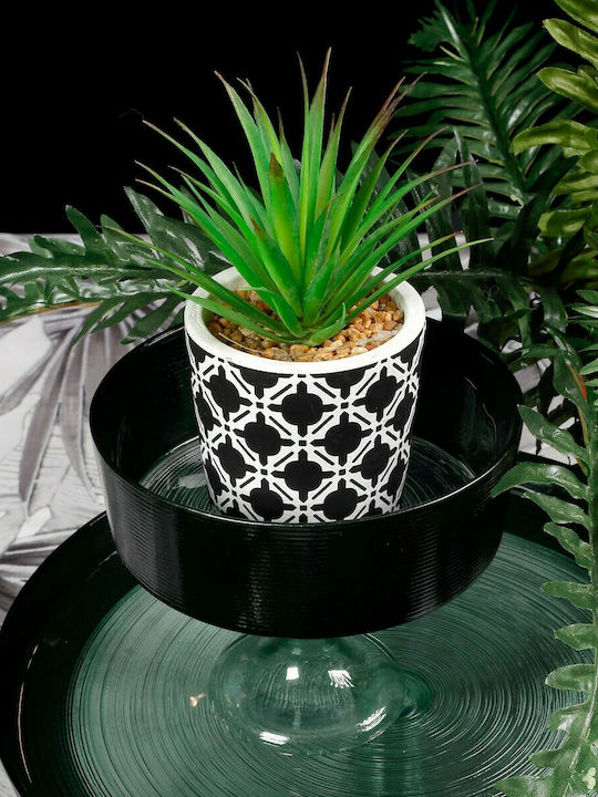 HFA Reflections Decorative Bowl Pedestal Green 16x16x13.5cm