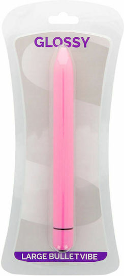 Glossy Large Bullet Vibe Vibrator Bullet 16.5cm Trandafir profund