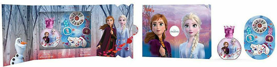 Frozen II Kids Fragrance Set with 2 Nail Polishes 5ml Nail File and Nail Decorations 30ml