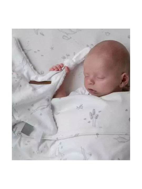 Little Dutch Ocean Baby Sheet Crib Cotton White 110x140cm