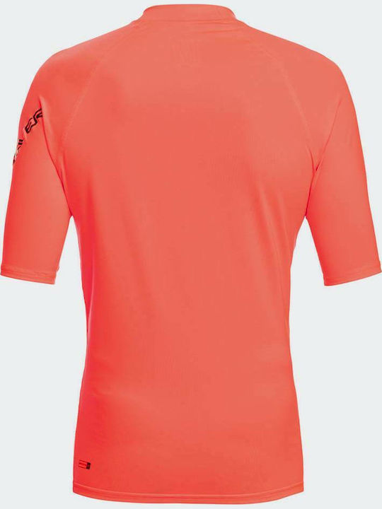 Quiksilver Men's Short Sleeve Sun Protection Shirt Orange