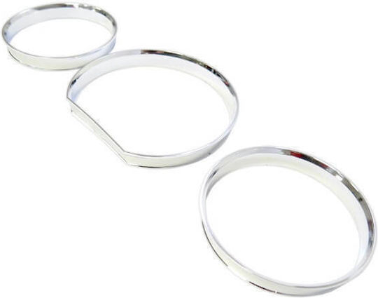 Carner Δαχτυλίδια Καντράν για Mercedes-Benz E-Class W124 1985-1995 Χρώμιο