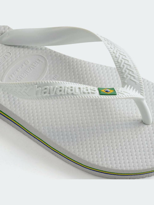 Brasil Men's Flip Flops White