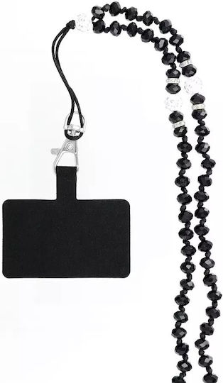 Borofone Crystal Diamond Neck Strap for Mobile Black