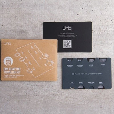 Uniq 7in1 SIM Adapter In Black Colour