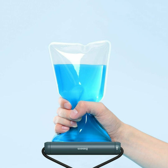Baseus Transparent Waterproof Bag Waterproof Case up to 7.2" Blue FMYT000003
