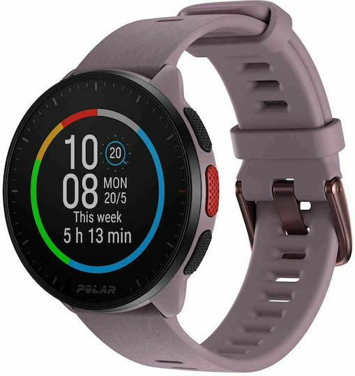 Polar Pacer 45mm Smartwatch with Heart Rate Monitor (Purple Dusk)