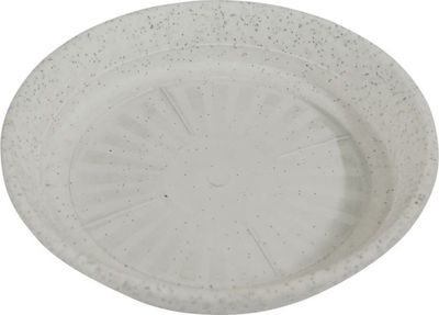 Marhome Πιάτο Γλάστρας Podstawki Terakota 09-00-301 White