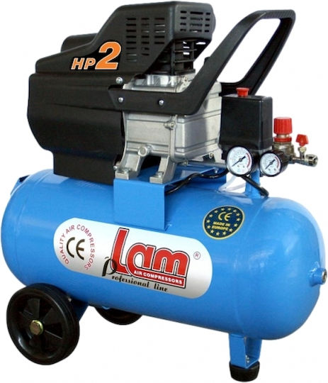 Lam Easy Luftkompressor mit Leistung 2hp und Lufttank 50Es 50/2.0D/LAM