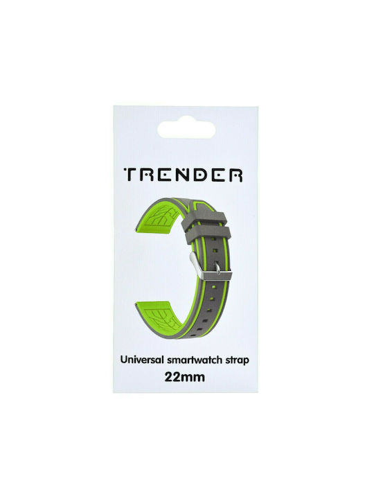 Trender Gamer Curea Gri-Verde Universal 22mm