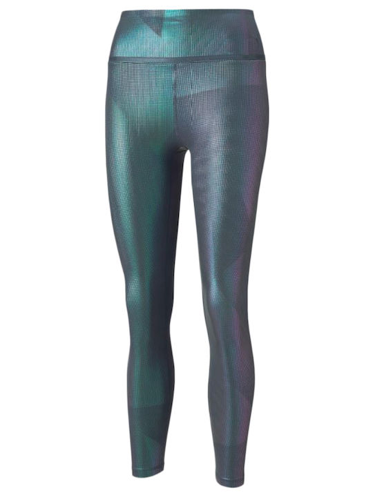 Concept 7/8 Training Γυναικείο Cropped Κολάν Ψηλόμεσο Dark Slate/Iridescent print